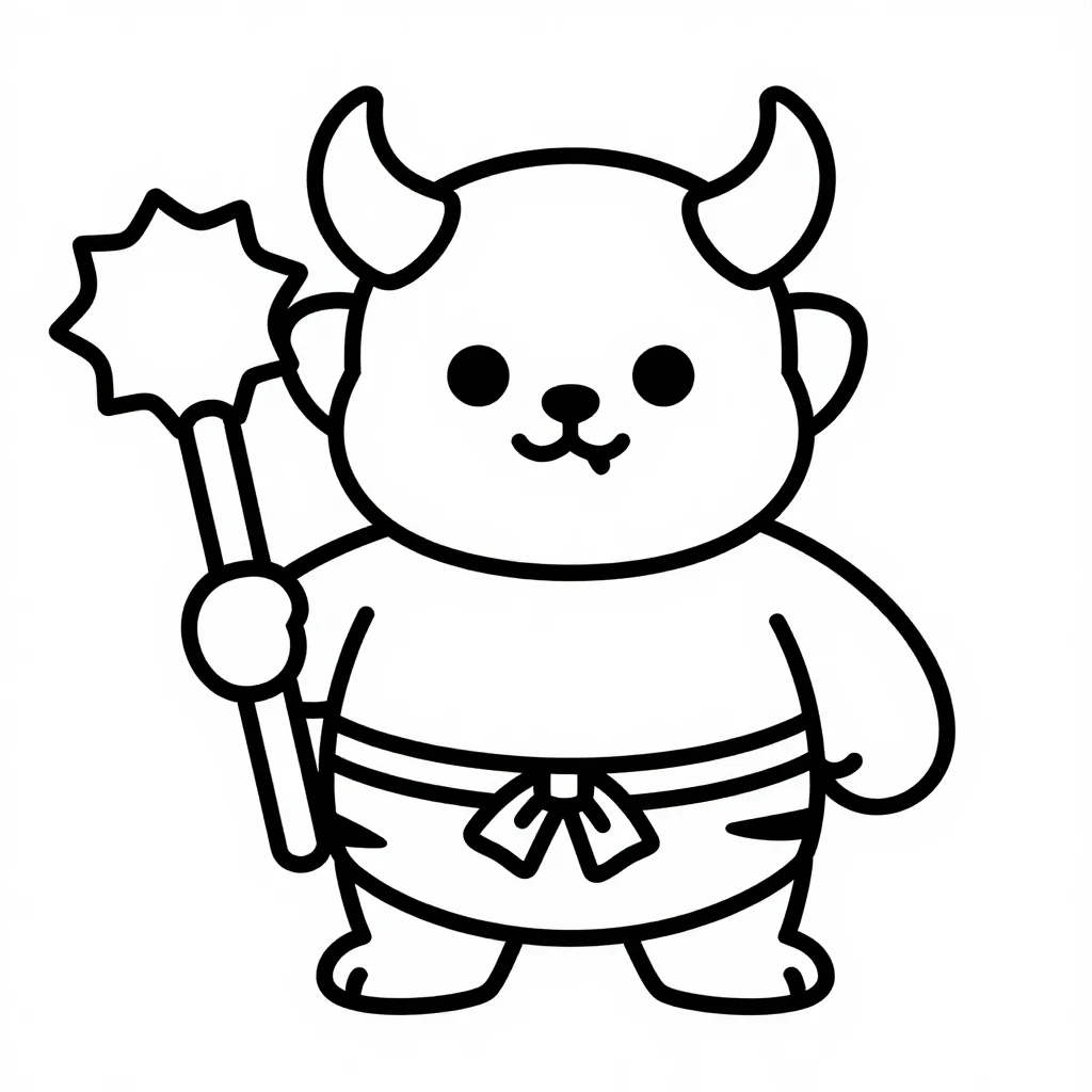 節分・鬼の塗り絵
