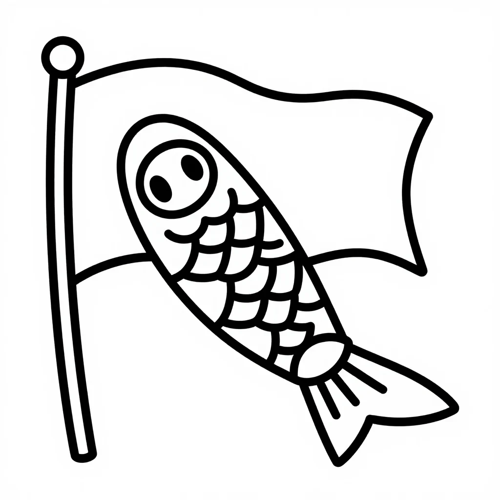 数字ぬりえ・こいのぼり（脳トレ）
